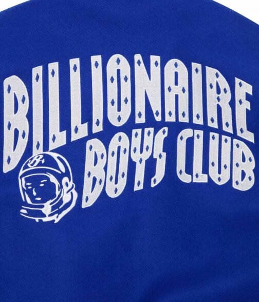 BBC Astro Blue Wool Varsity Jacket - Image 6