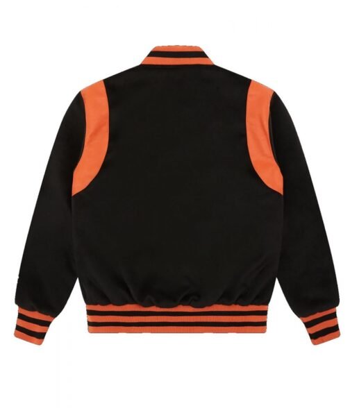 Icecream BBC Embroidered Black Varsity Jacket - Image 2