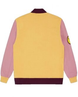 BBC Half Zip Yellow and Pink Sweatshirt
