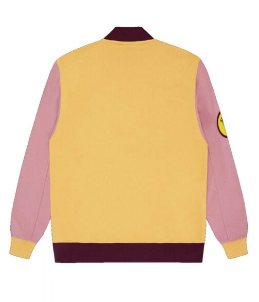BBC Half Zip Yellow and Pink Sweatshirt - Image 2