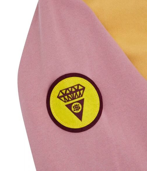 BBC Half Zip Yellow and Pink Sweatshirt - Image 4