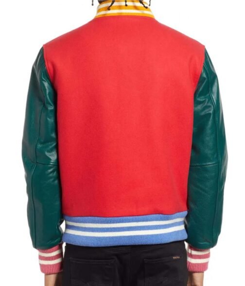 BBC Spaceman Logo Varsity Letterman Jacket - Image 3