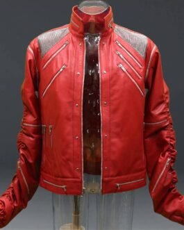 Michael Jackson Beat It Red Leather Jacket