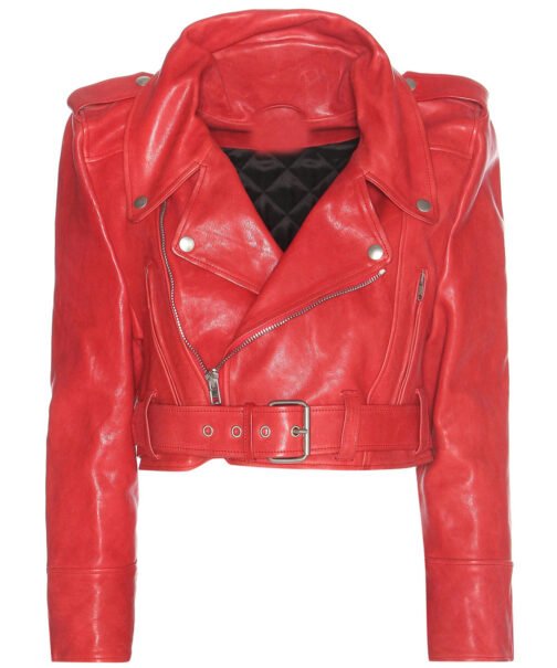 Bebe Rexha The Way I Are Cropped Leather Jacket
