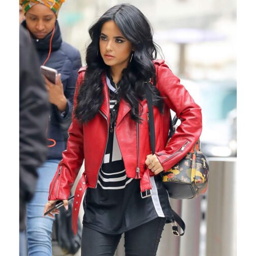 Becky G NYC Red Leather Jacket - Image 8