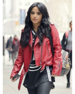 Becky G NYC Red Leather Jacket