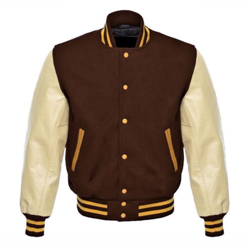 Varsity Wool and Leather Jacket - Image 9