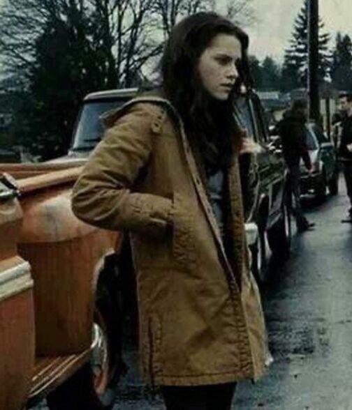 Kristen Stewart Twilight Coat with Hood - Image 9