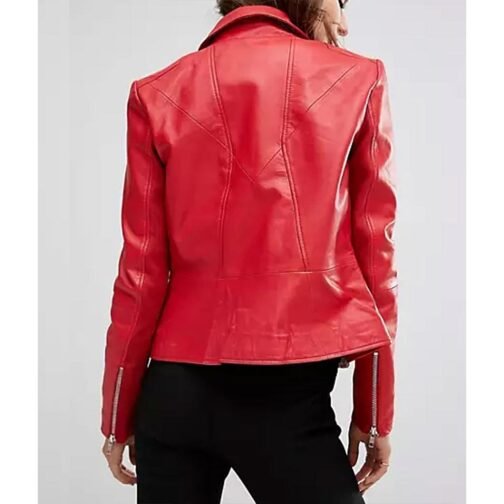 Chef Below Deck Adventure Red Leather Jacket - Image 3