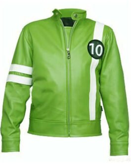 Ben 10 Albedo Biker Red Leather Jacket
