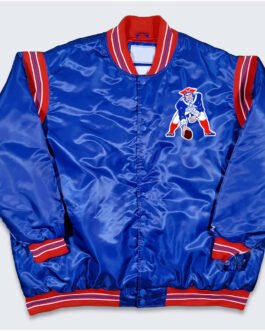 New England Patriots Teddy Varsity Satin Jacket