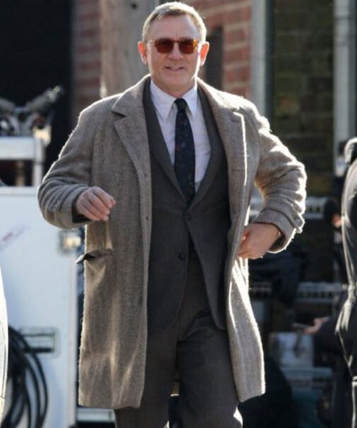 Knives Out Daniel Craig Wool Coat - Image 7