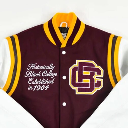 Bethune-Cookman University Motto 2.0 Letterman Jacket - Image 4