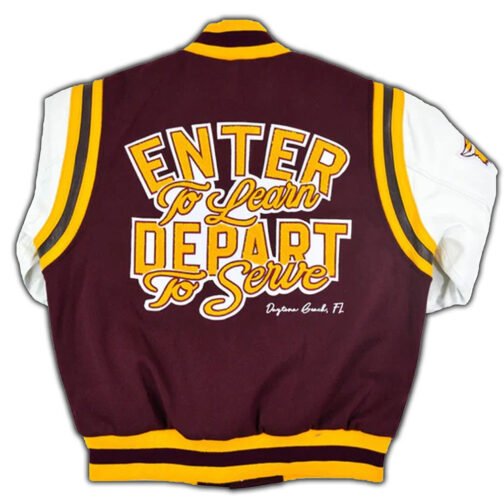 Bethune-Cookman University Motto 2.0 Letterman Jacket - Image 2