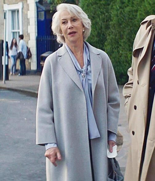 Helen Mirren The Good Liar Grey Wool Coat