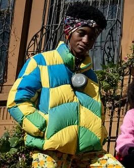 Kabrina Adams Betty Season 02 Color Block Puffer Jacket