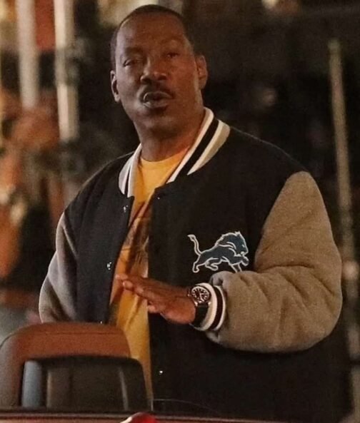 Eddie Murphy Beverly Hills Cop 4 Detroit Lions Varsity Jacket - Image 13