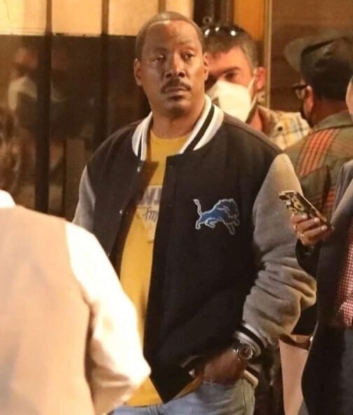 Eddie Murphy Beverly Hills Cop 4 Detroit Lions Varsity Jacket - Image 14