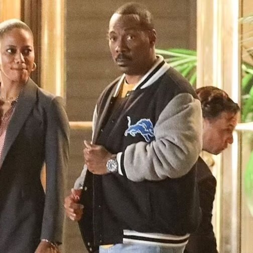 Eddie Murphy Beverly Hills Cop 4 Detroit Lions Varsity Jacket - Image 15