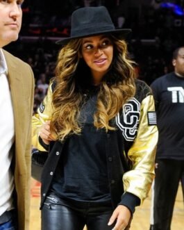 Opening Ceremony Beyonce Letterman Black and Golden Jacket