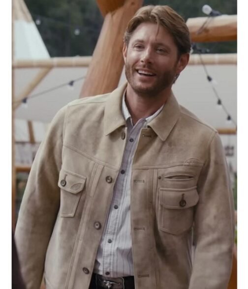 Jensen Ackles Big Sky Season 3 Suede Leather Jacket - Image 2