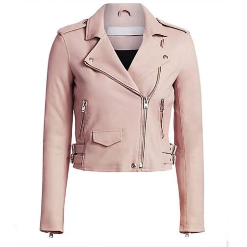 Katheryn Winnick Big Sky Season 3 Pink Leather Jacket - Image 4