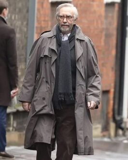 Jonathan Pryce All The Old Knives Grey Cotton Coat