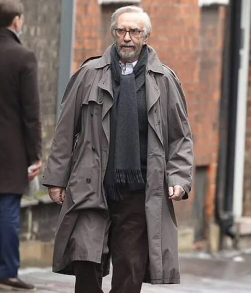 Jonathan Pryce All The Old Knives Grey Cotton Coat