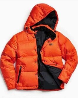 Orange Billie Eilish Puffer Jacket