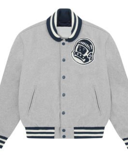 Astro Billionaire Boys Club Gray Varsity Wool Jacket