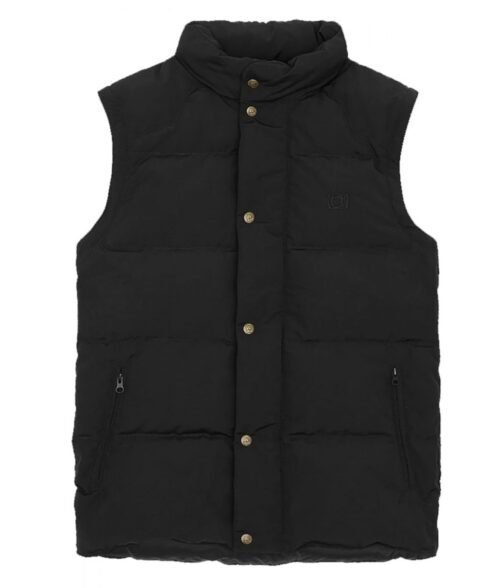 Chenille Patch BBC Down Black Jacket - Image 3