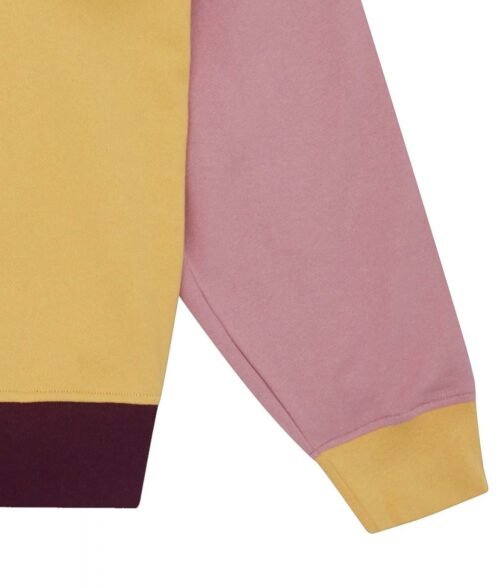 BBC Half Zip Yellow and Pink Sweatshirt - Image 5
