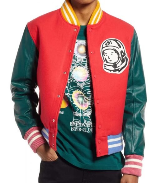 BBC Spaceman Logo Varsity Letterman Jacket - Image 5