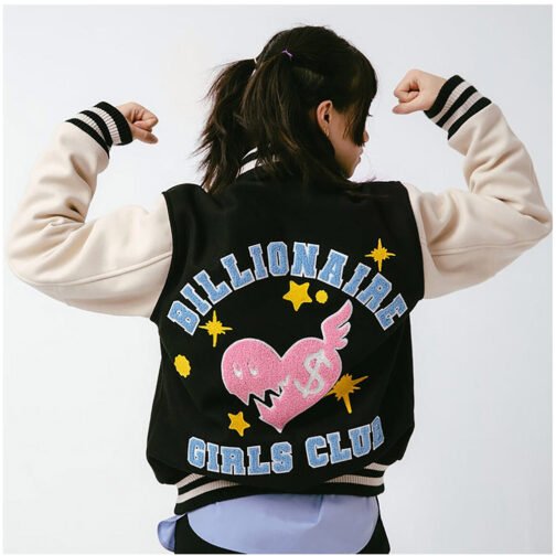 Billionaire Girls Club Letterman Jacket - Image 3
