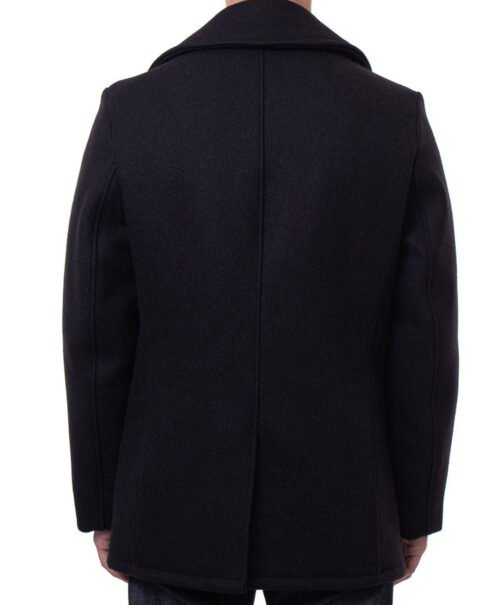 Damian Lewis Billions Wool Peacoat - Image 3