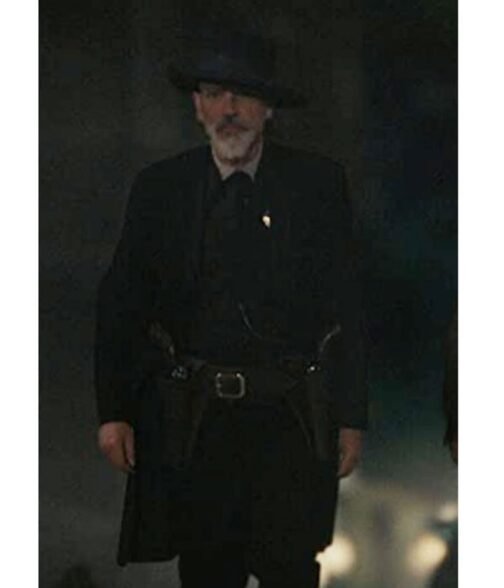 1883 Billy Bob Thornton Black Coat - Image 2