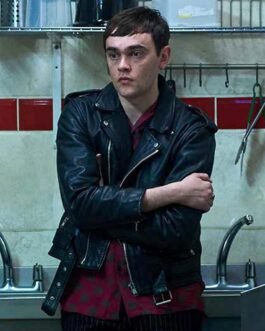 Gangs of London Brian Vernel Biker Black Leather Jacket