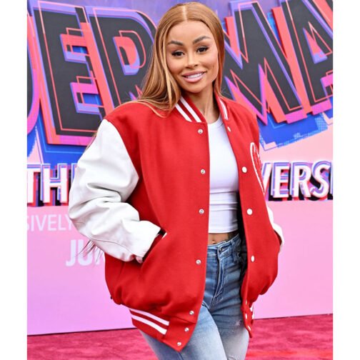 Spider-Man Across the Spider-Verse Premier Blac Chyna Varsity Jacket - Image 4