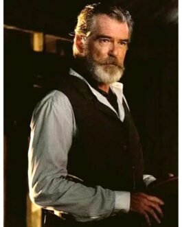 Pierce Brosnan Black Adam Suede Vest