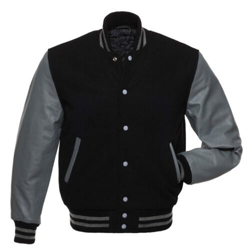 Varsity Wool and Leather Jacket - Image 5