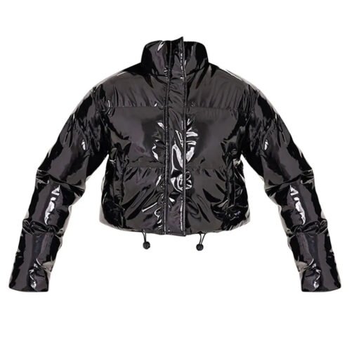 Womens Bubble Vinyl Jacket - Image 7
