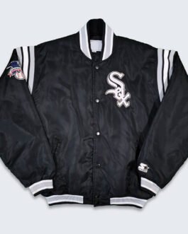 Chicago White Sox 90’s Black Satin Jacket