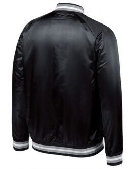 Chicago White Sox Full-Snap Bomber Black Jacket
