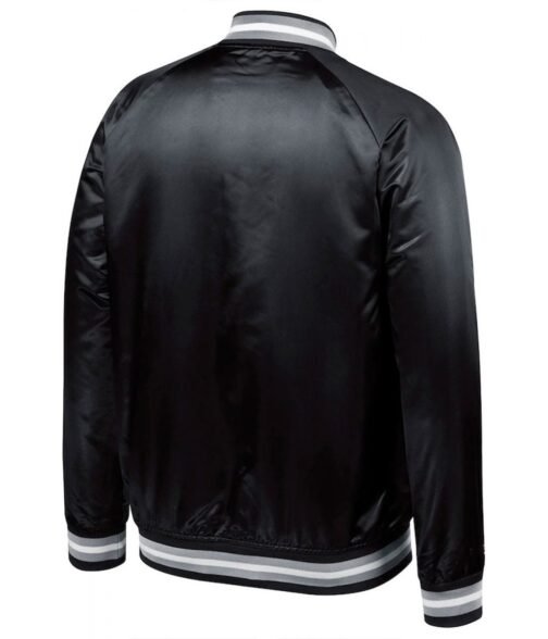 Chicago White Sox Full-Snap Bomber Black Jacket - Image 2