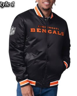 Cincinnati Bengals 49ers Closer Black/Orange Satin Jacket