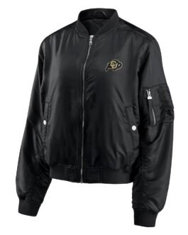 Colorado Buffaloes Black Bomber Full-Zip Jacket