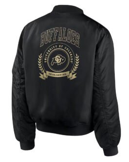 Colorado Buffaloes Black Bomber Full-Zip Jacket