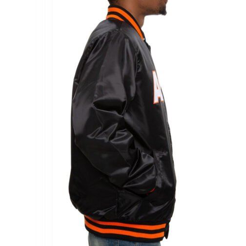 Houston Astros Black Label Satin Bomber Jacket - Image 6