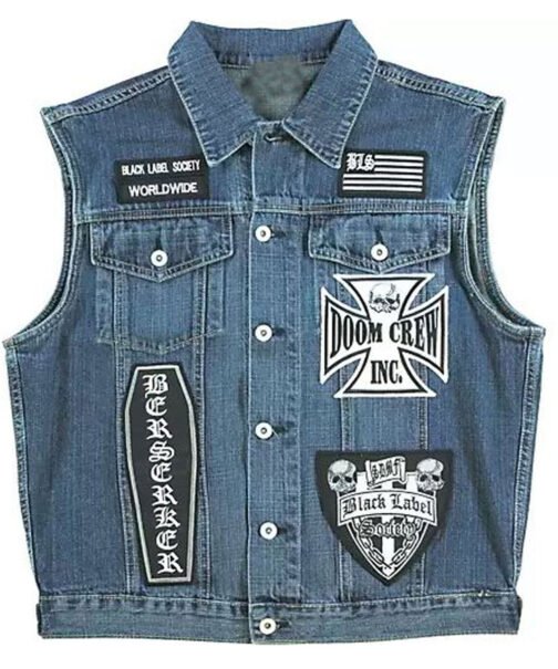 BLS Biker Denim Vest