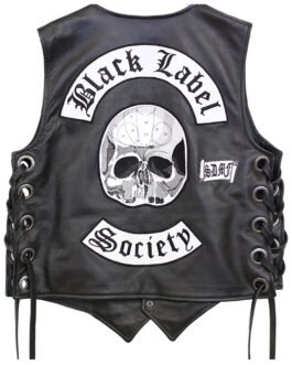 Black Label Society Motorcycle Leather Vest